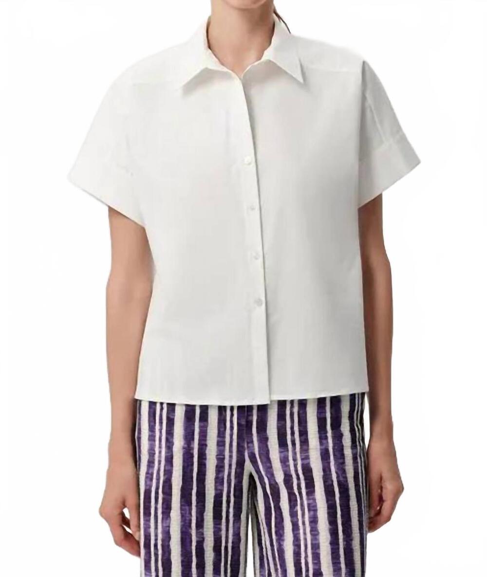 NEW EXQUISE tegan shirt in white